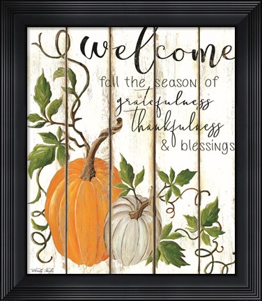 Framed Welcome Fall Print