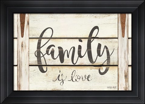 Framed Family is Love Print