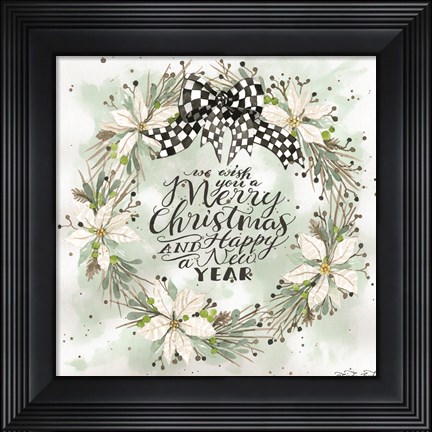 Framed We Wish You a Merry Christmas Print