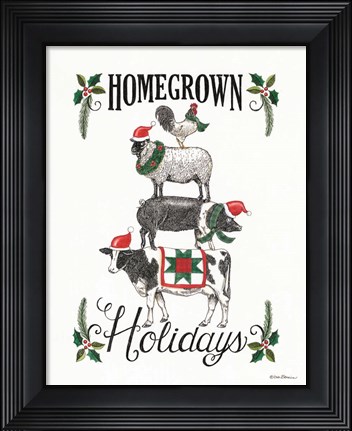 Framed Homegrown Holidays Print