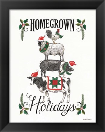 Framed Homegrown Holidays Print