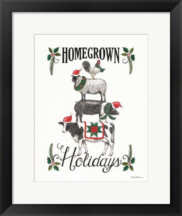 Framed Homegrown Holidays Print