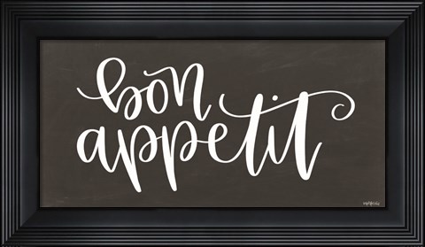 Framed Bon Appetit Print