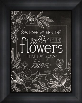 Framed Yet to Bloom Print