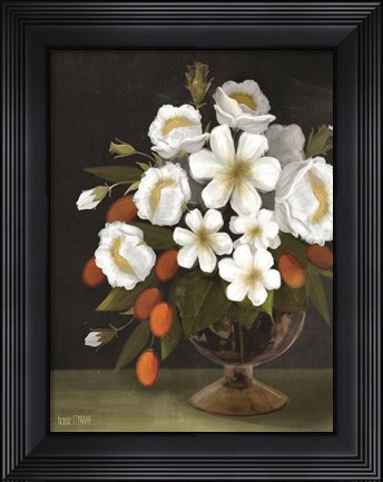 Framed Kumquats and Blooms Print