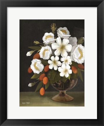 Framed Kumquats and Blooms Print