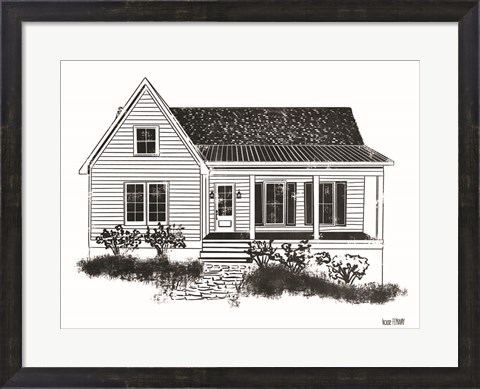 Framed Farmhouse I Print