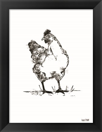 Framed Farmhouse Chicken Print