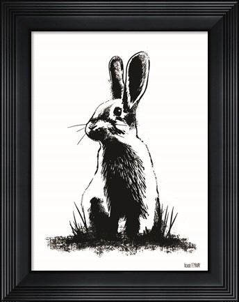 Framed Farmhouse Rabbit Print