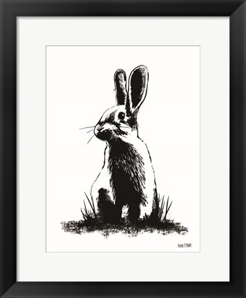 Framed Farmhouse Rabbit Print