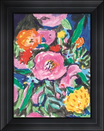 Framed Bright Florals Print