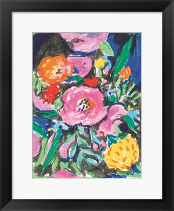 Framed Bright Florals Print