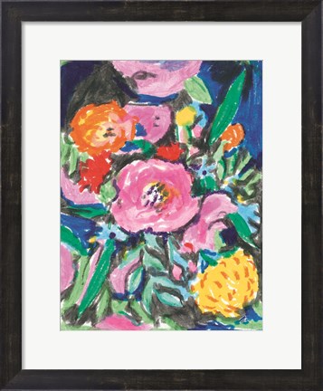 Framed Bright Florals Print