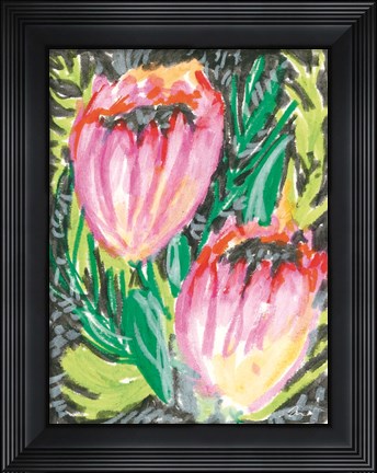 Framed Thistles Print
