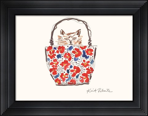 Framed Millicent the Cat Print