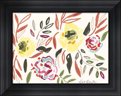 Framed Lipstick and Lemon Print