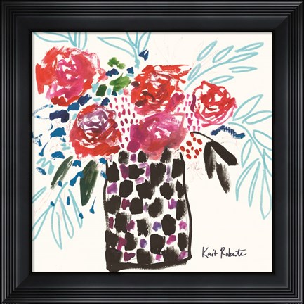 Framed Polka Dots &amp; Picnics Print