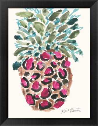 Framed Wild About Pineapple Print