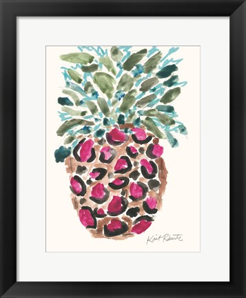 Framed Wild About Pineapple Print