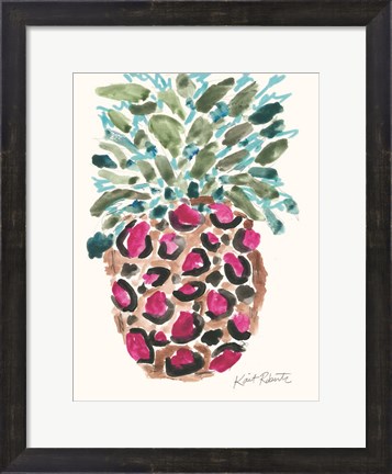 Framed Wild About Pineapple Print
