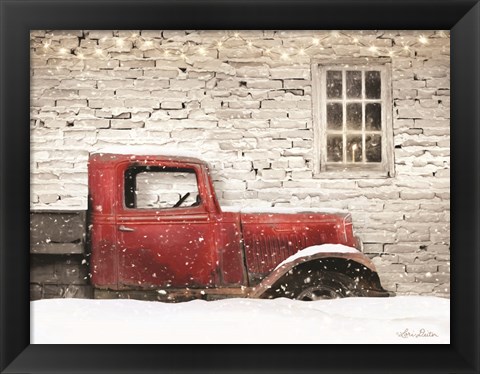 Framed Winter Parking Spot Print