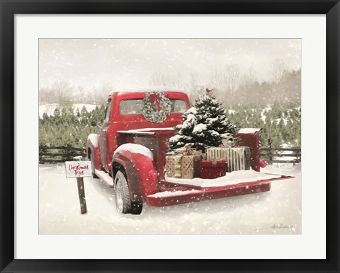 Framed Truck Full of Presents Print