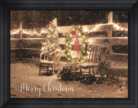 Framed Merry Christmas Print