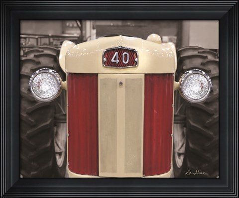 Framed Tractor Close Up MF40 Print
