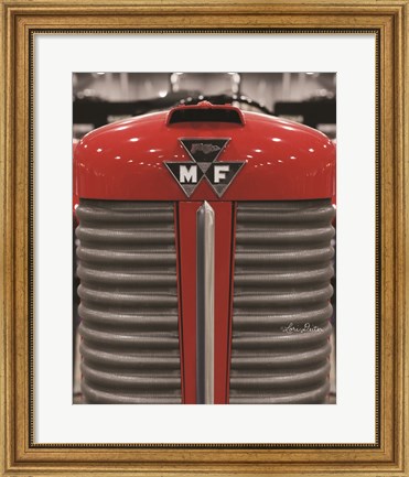 Framed Tractor Close UP MF Print