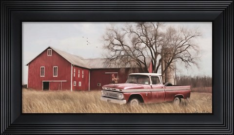 Framed Western Ohio Barn Print