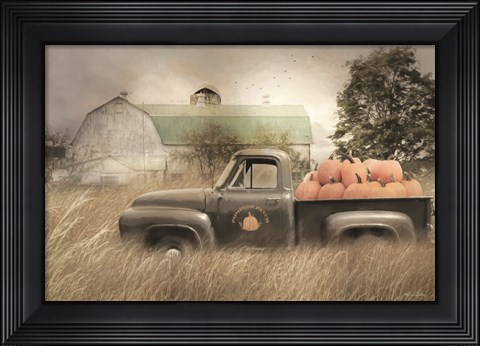 Framed Happy Harvest Truck Print