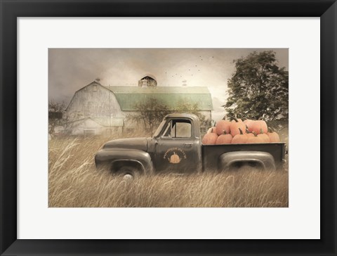 Framed Happy Harvest Truck Print