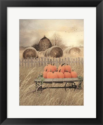 Framed Pumpkin Harvest Print