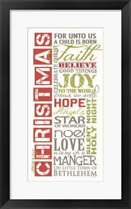 Framed Merry Christmas Print