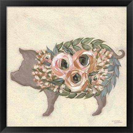 Framed Alice the Pig Print