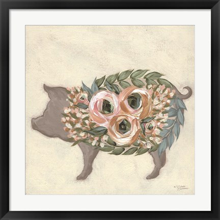 Framed Alice the Pig Print