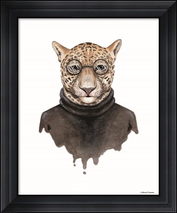 Framed Jaguar as Steve Jobs Print