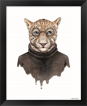 Framed Jaguar as Steve Jobs Print