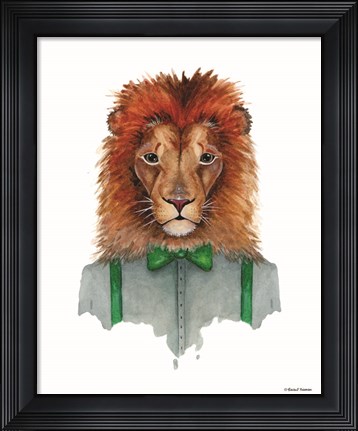 Framed Lovely Lion Print