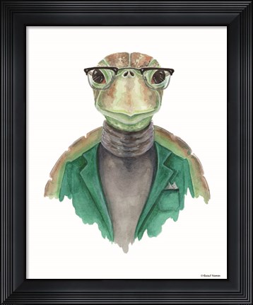 Framed Turtle in a Turtleneck Print