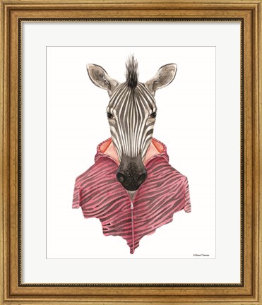 Framed Zebra in a Zipup Print