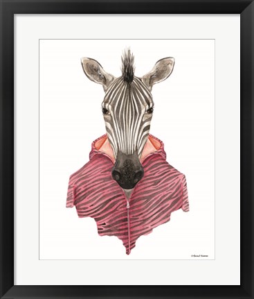 Framed Zebra in a Zipup Print