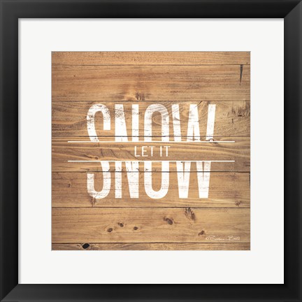 Framed Let it Snow Print