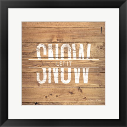 Framed Let it Snow Print