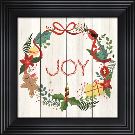 Framed Peppermint Joy Print