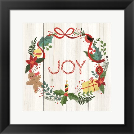 Framed Peppermint Joy Print