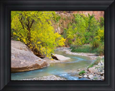 Framed Utah Zion National Park, Virgin River Print