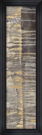 Framed Tectonic II Gold Crop Print