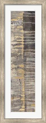 Framed Tectonic II Gold Crop Print