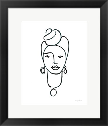 Framed Beauty IV Print